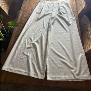 New York & Company Cream Wide Leg Pants